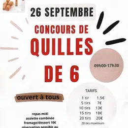 Concours de quilles de 6