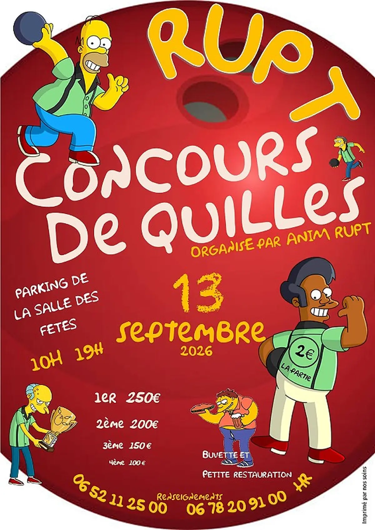 Concours de quilles - Rupt