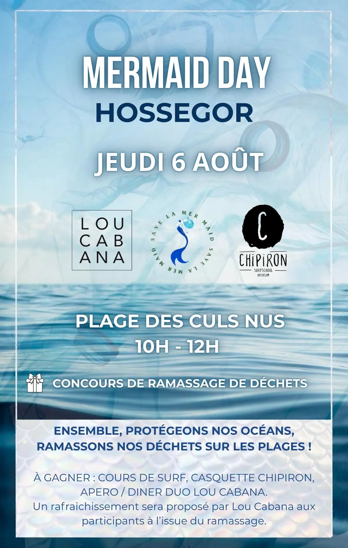 Concours de ramassage de déchets avec Save la Mermaid