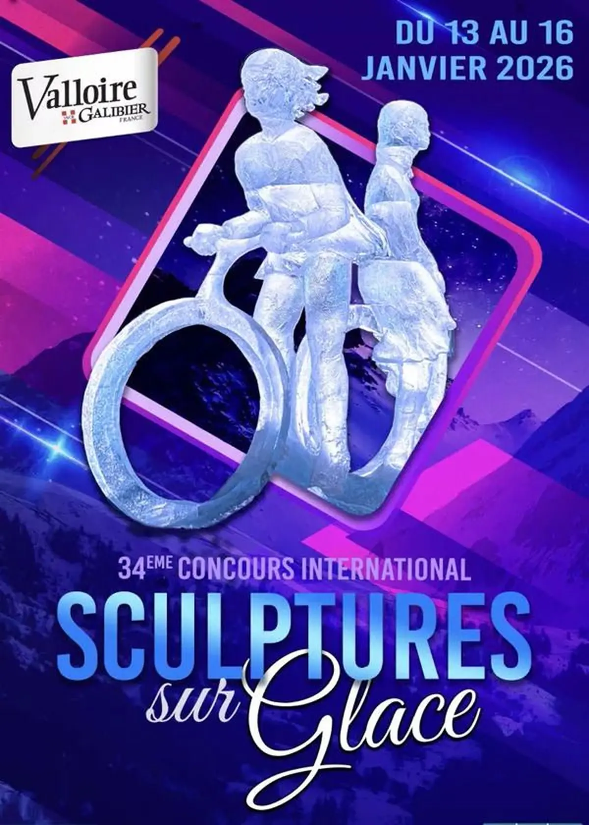 Concours de sculptures sur glace à Valloire 2026