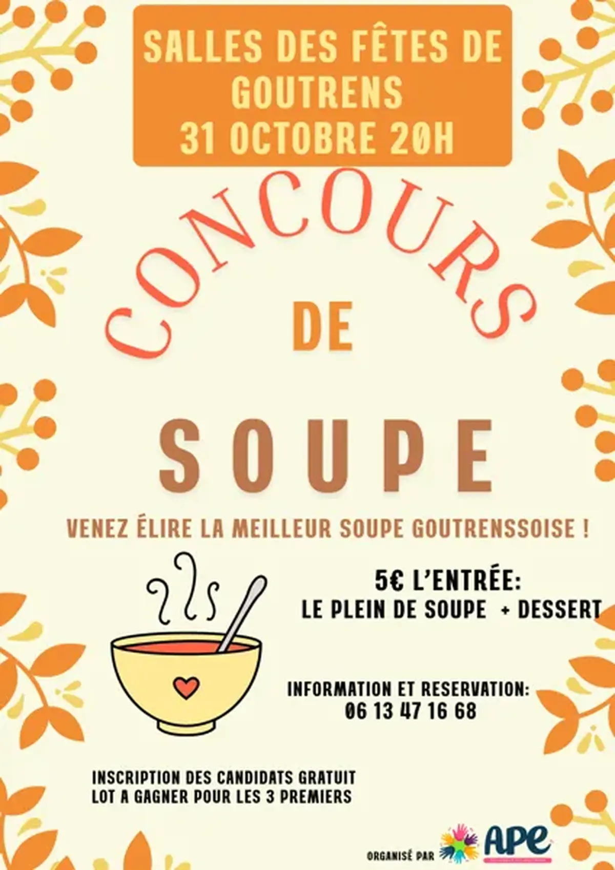 Concours de soupe de l'APE