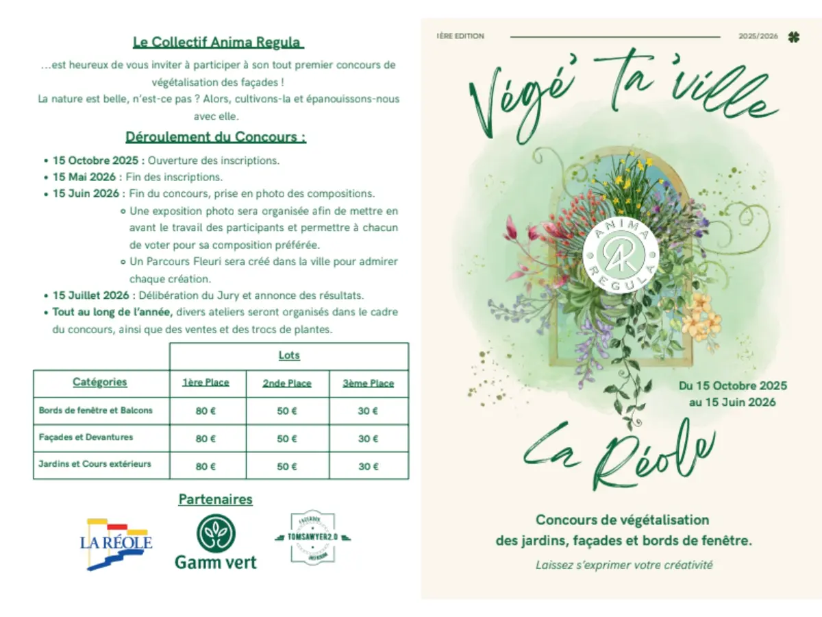 Concours de végétalisation: Végé ta ville