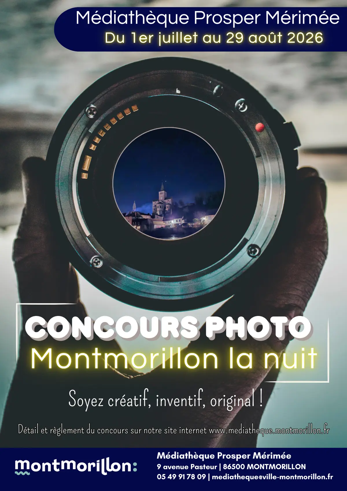 Concours photo Montmorillon la nuit