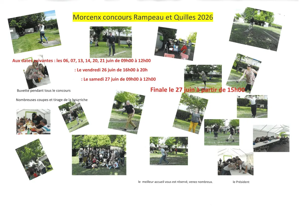 Concours rampeau et quilles 2026