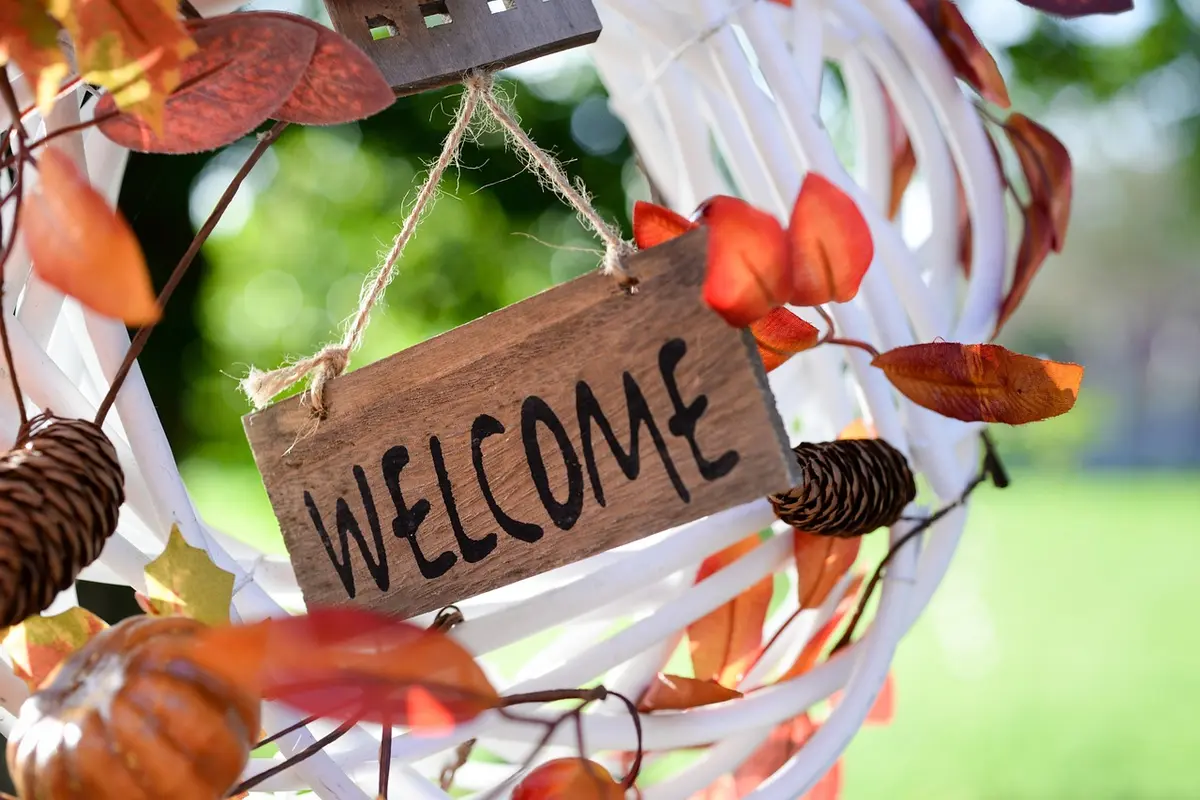 Confection de couronnes de bienvenue