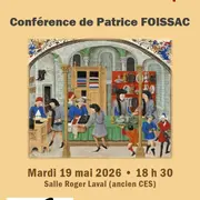 Conférence à Figeac, les marchands Cahorsins et l'Europe