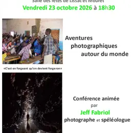 Conférence à Lissac-et-Mouret « Aventures photographiques autour du monde »