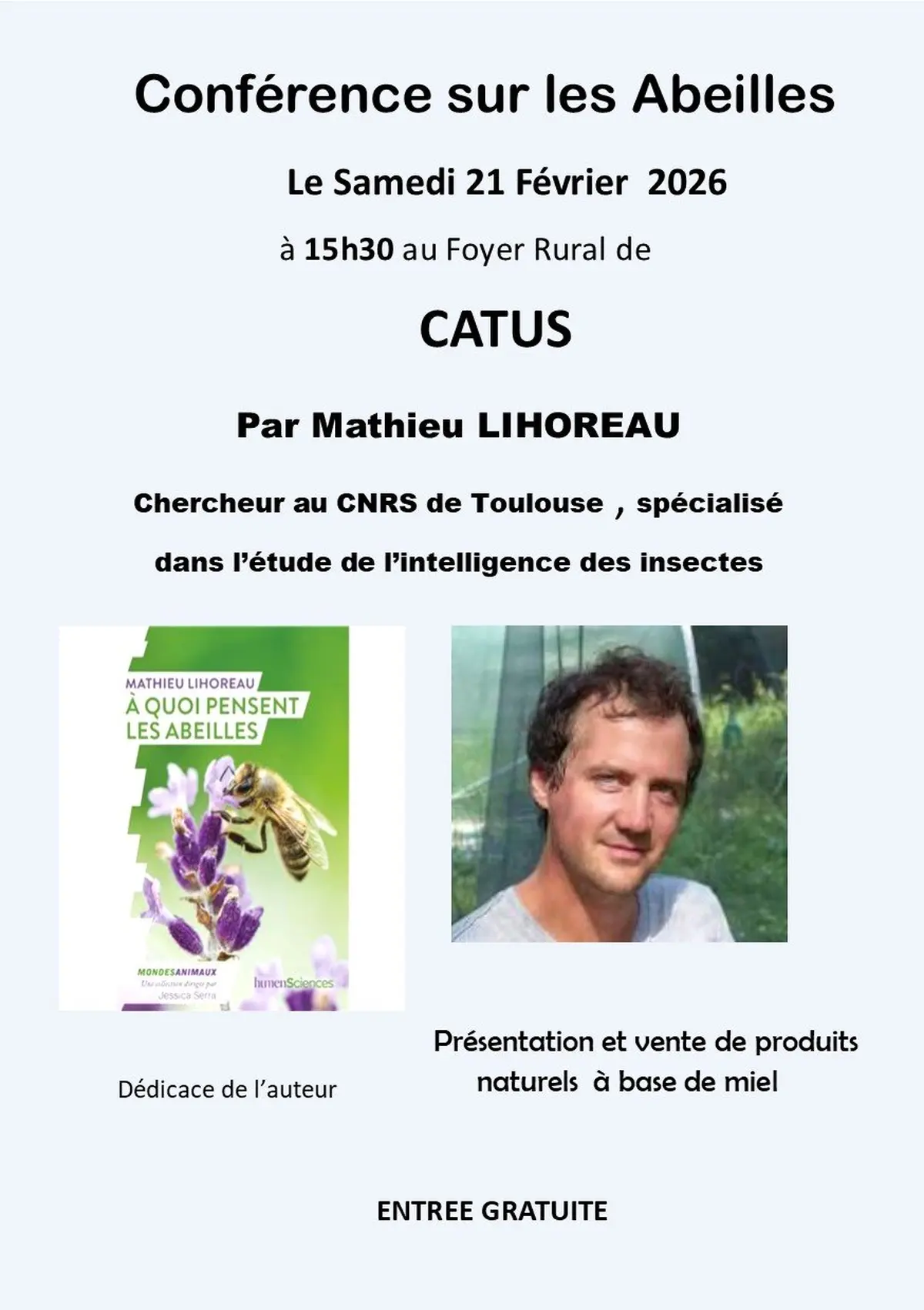 Conférence : A quoi pensent les abeilles ?