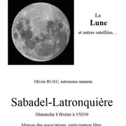 Conférence à Sabadel Latronquière : la lune et autres satellites