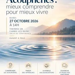 Conférence - Acouphènes : mieux comprendre pour mieux vivre