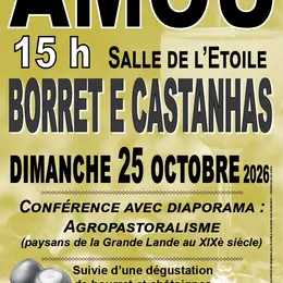 Conférence Agropastoralisme suivie d'une dégustation Borret e castanhas