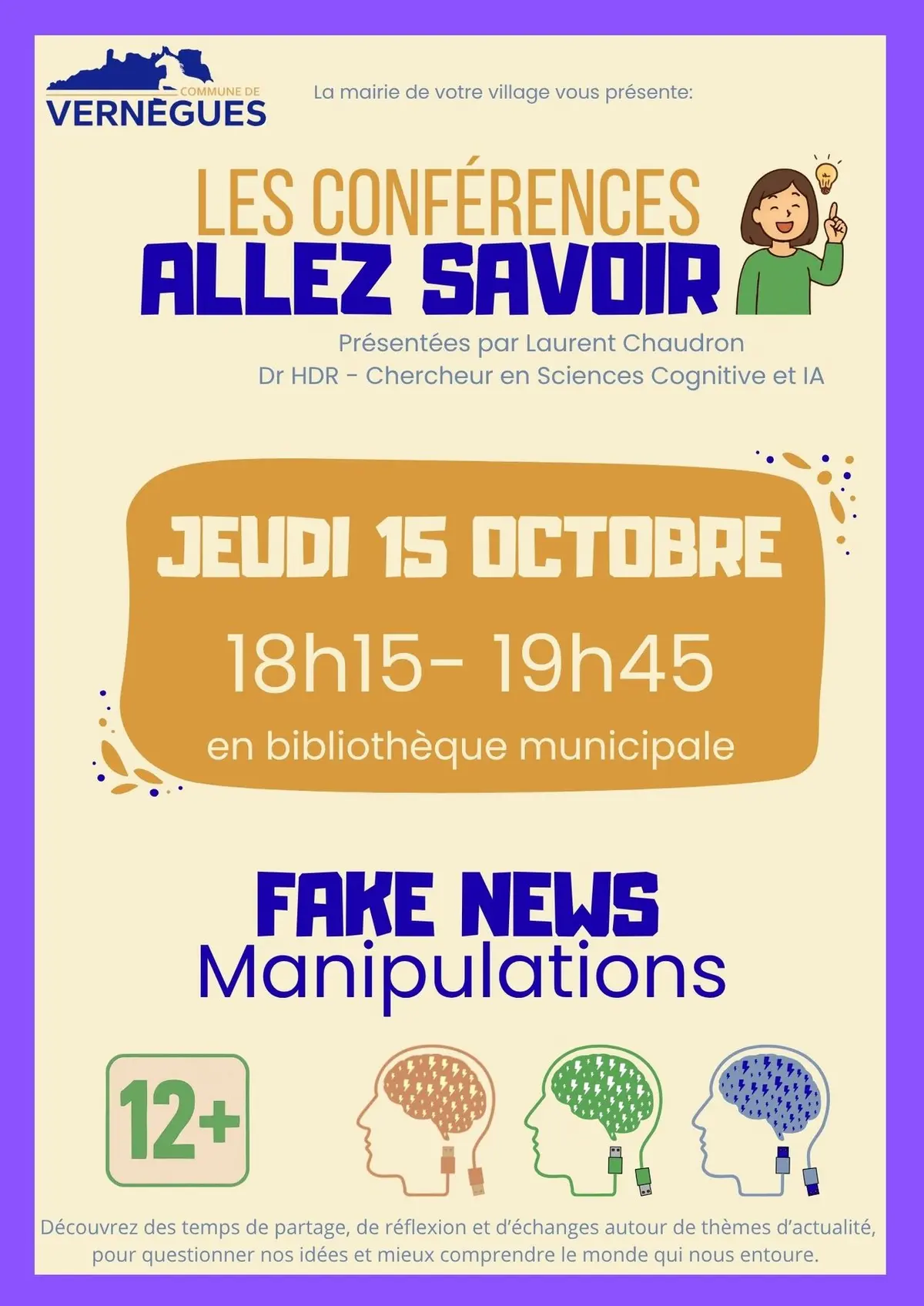 Conférence Allez Savoir : Fake news et manipulations