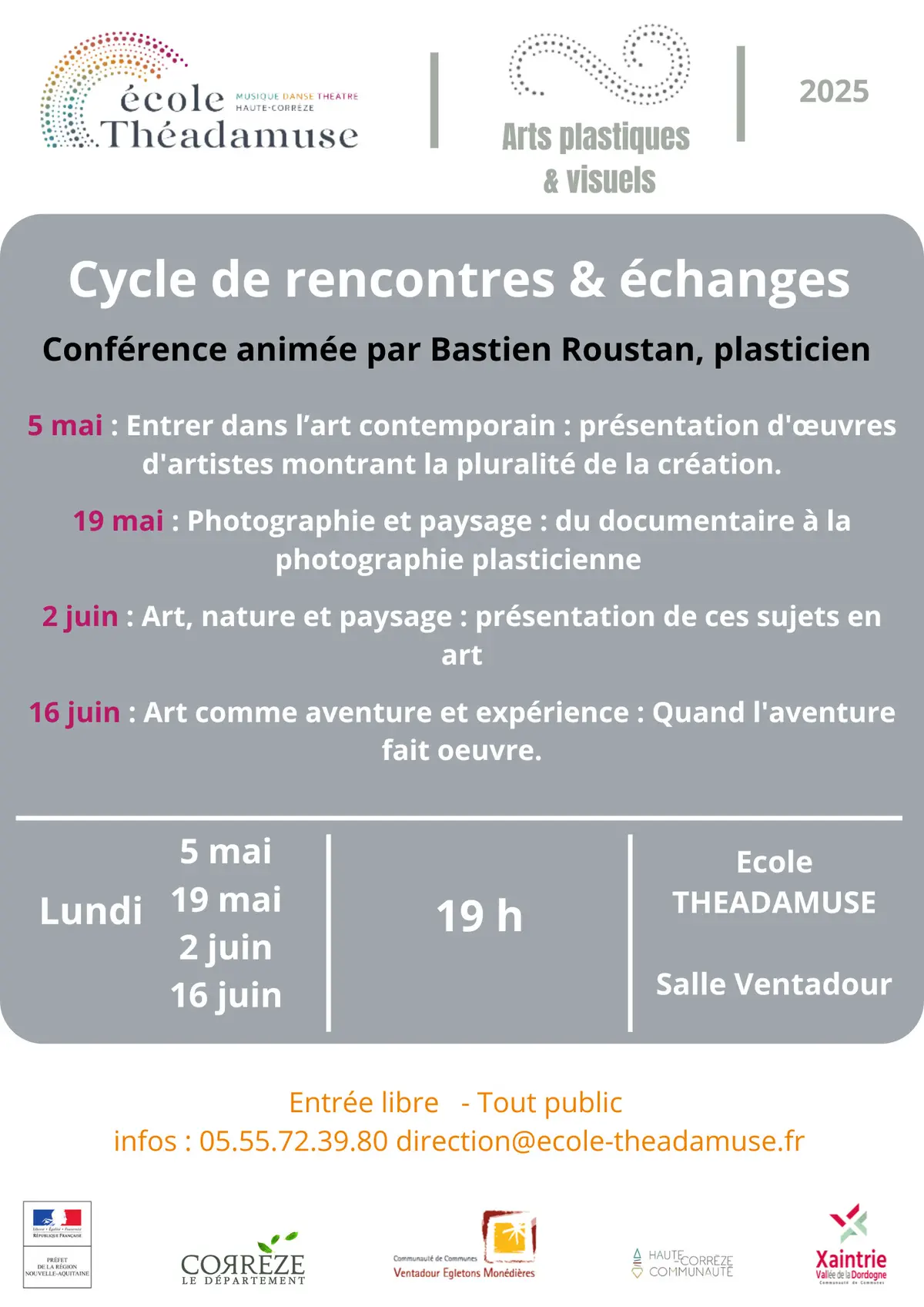 Conférence art comme aventure et expérience Bastien Roustan, plasticien