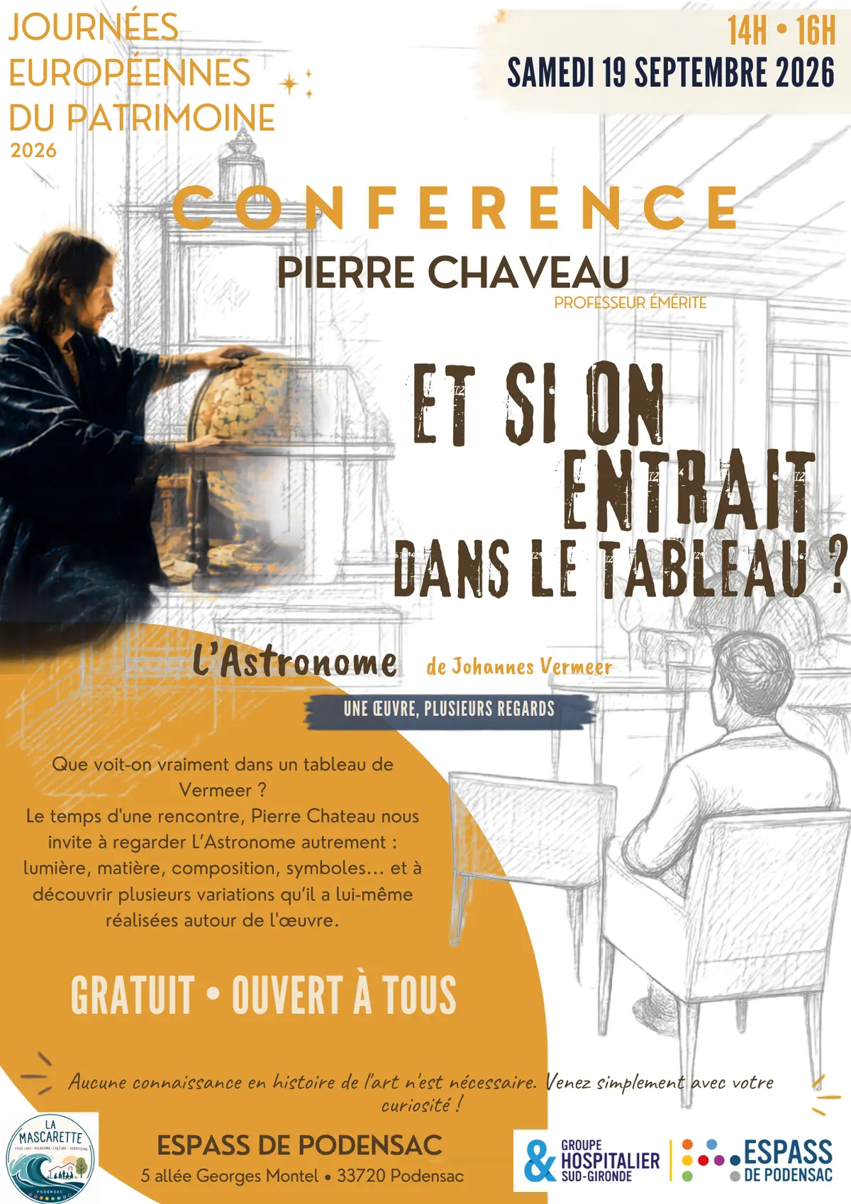 Conférence artistique : Vermeer, l'astronome... Un tableau, une conférence et mille regards