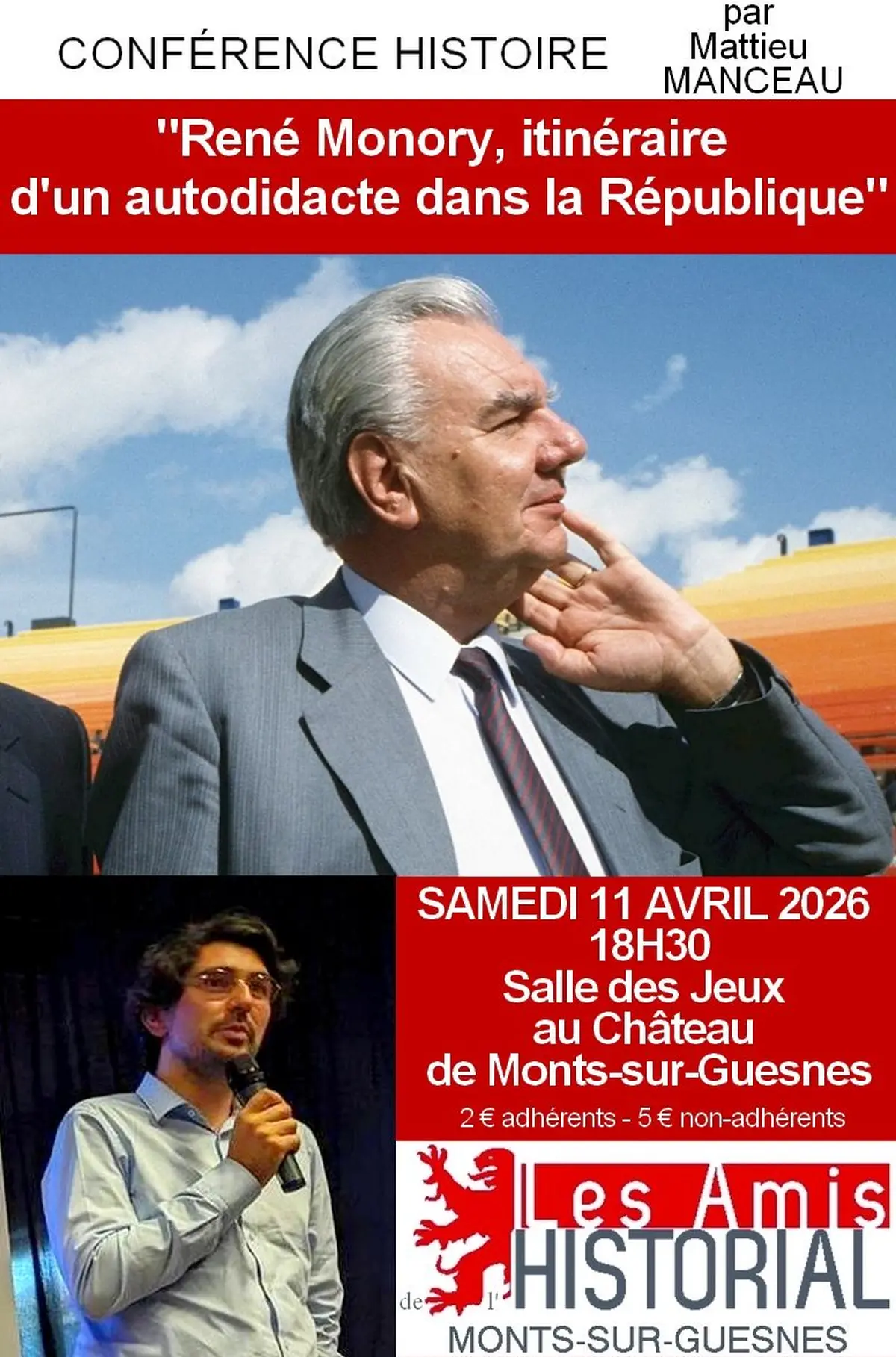 Conférence au Château de Monts-sur-Guesnes