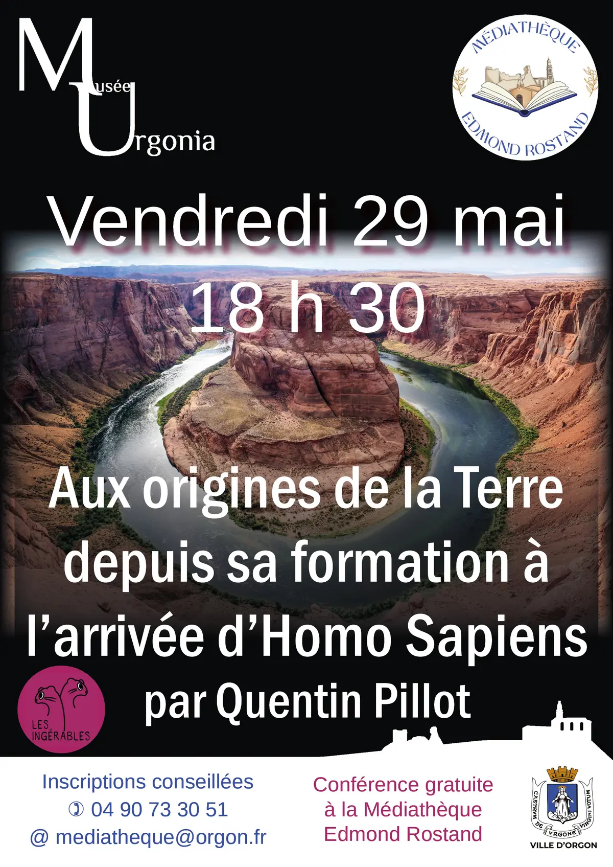 Conférence « Aux origines de la Terre depuis sa formation à l’arrivée d’Homo Sapiens »