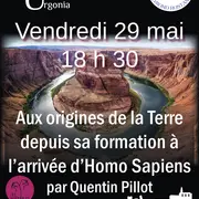 Conférence « Aux origines de la Terre depuis sa formation à l’arrivée d’Homo Sapiens »