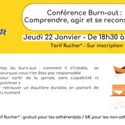 Conférence Burn-out : Comprendre, agir et se reconstruire