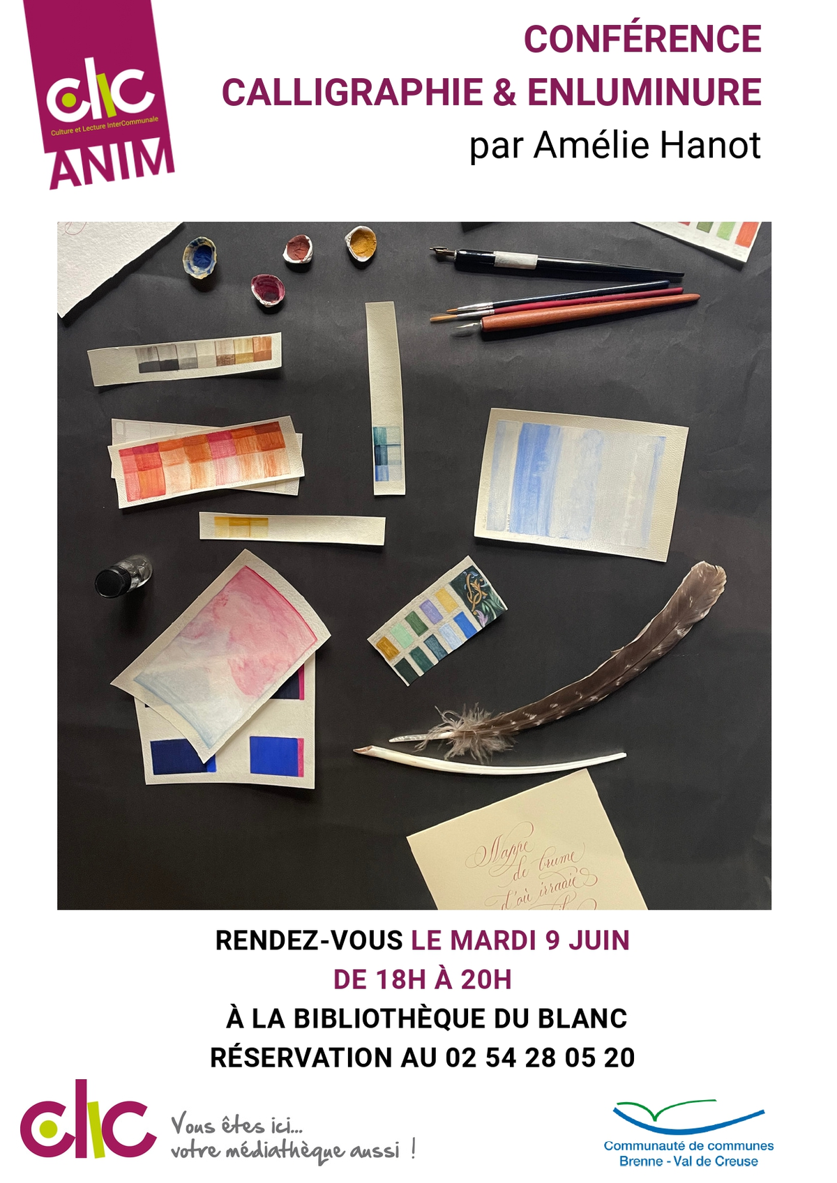 Conférence calligraphie et enluminure