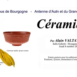 Conférence : Céramiques ! par Alain valtat, céramiste.