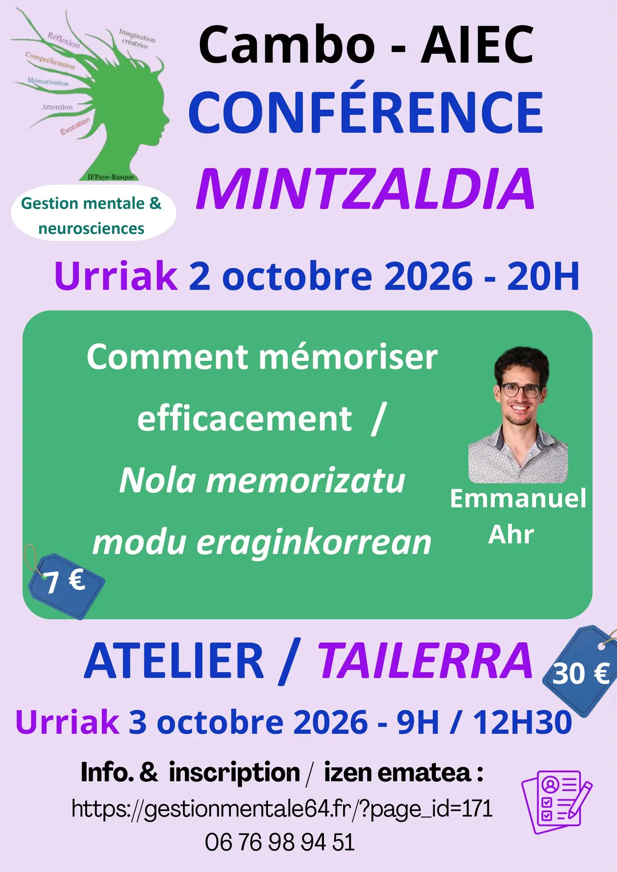 Conférence : Comment mémoriser efficacement ?