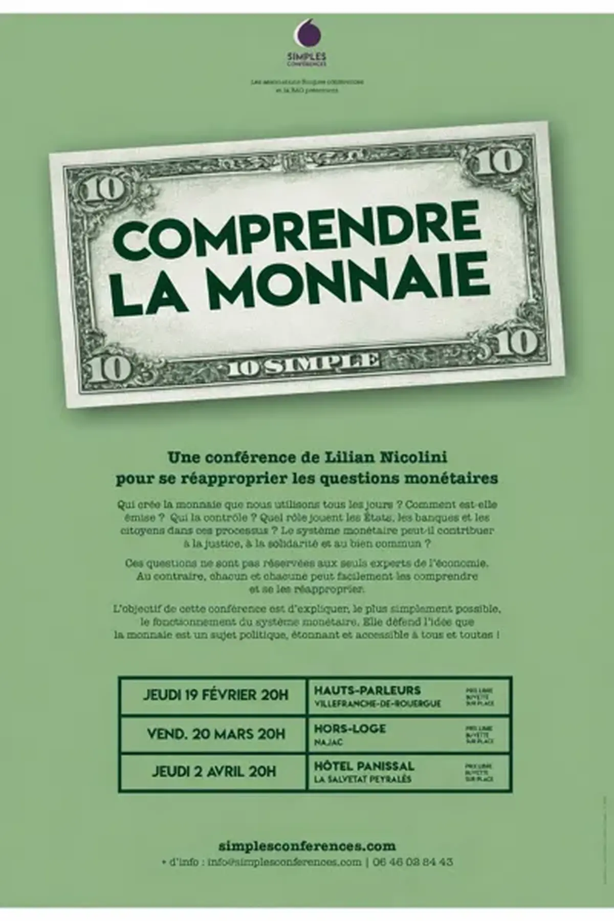 Conférence : comprendre la monnaie