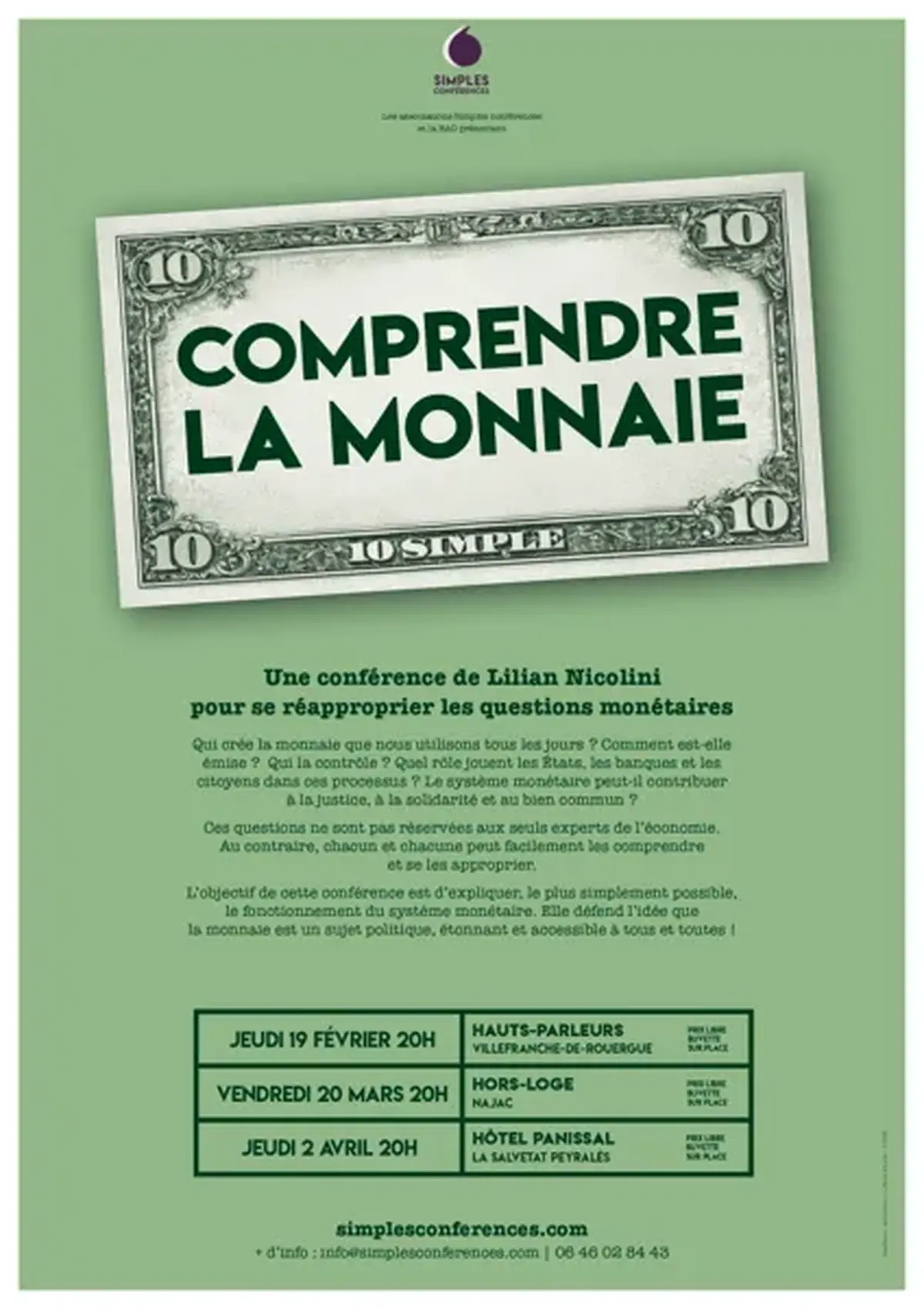 Conférence : comprendre la monnaie