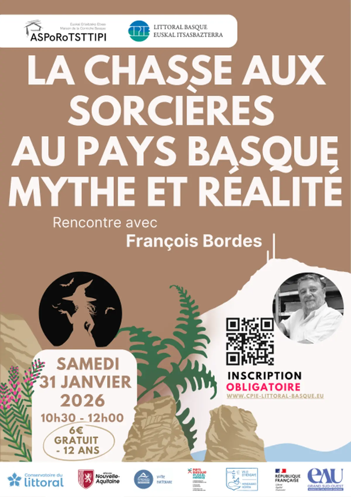 Conférence de François Bordes - La chasse aux sorcières en Pays basque, mythe et réalité