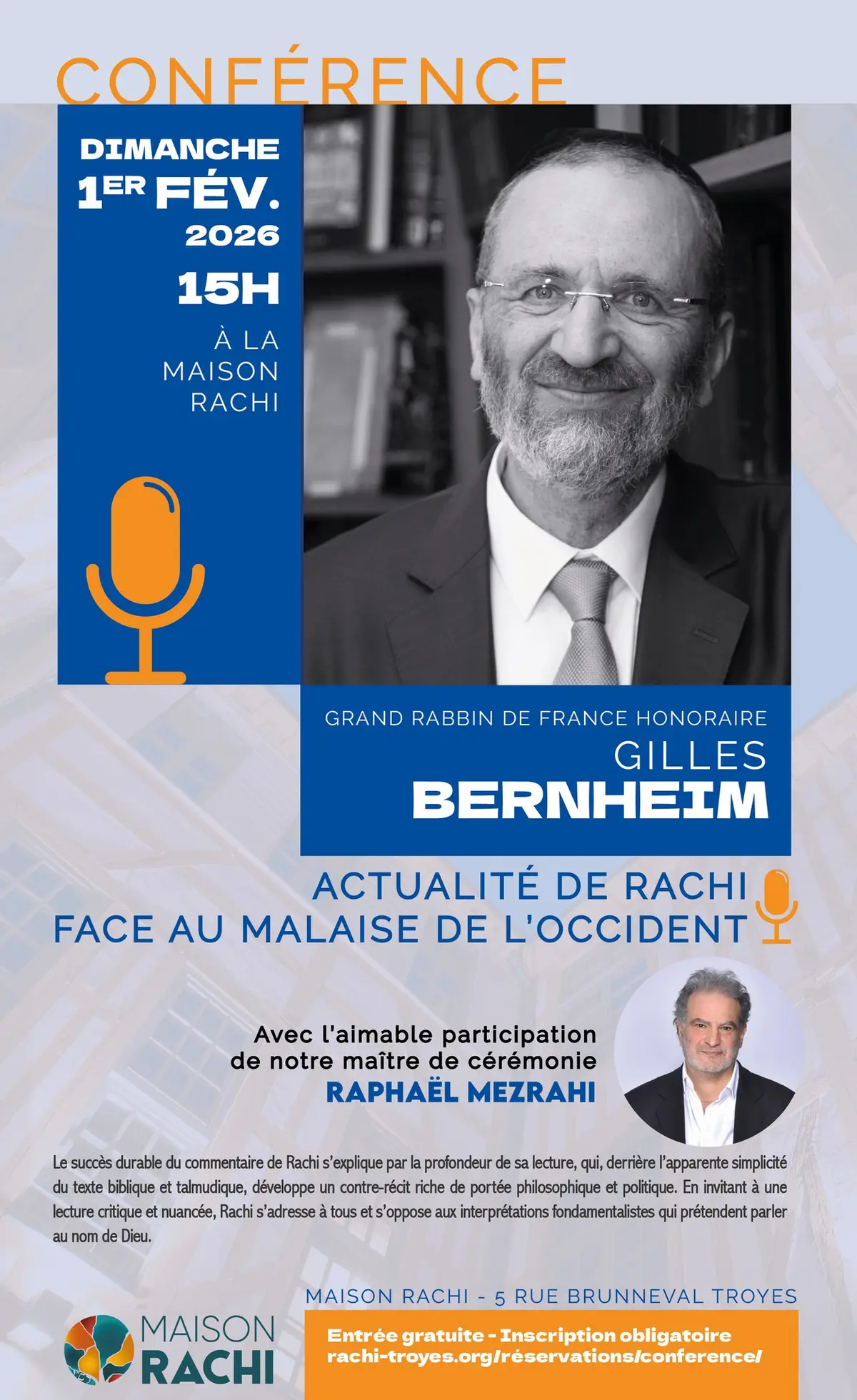 Conférence de Gilles Bernheim
