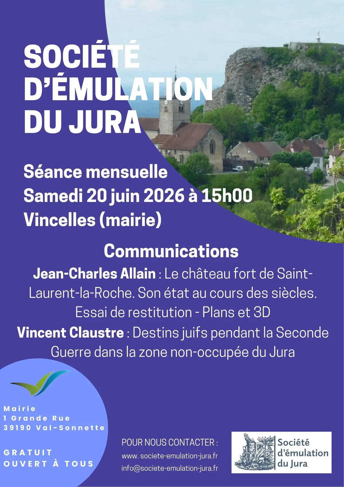 Conférence de Jean-Charles Allain : Le château fort de Saint-Laurent-la-Roche