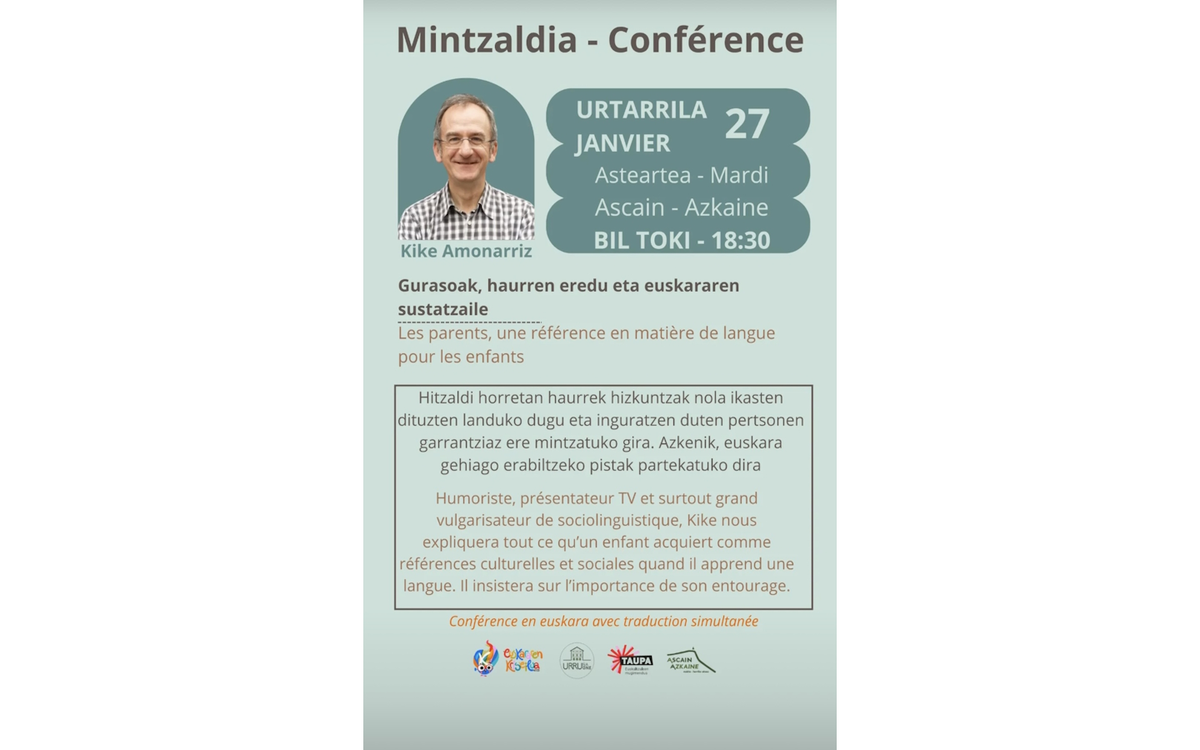 Conférence de Kike Amonarriz