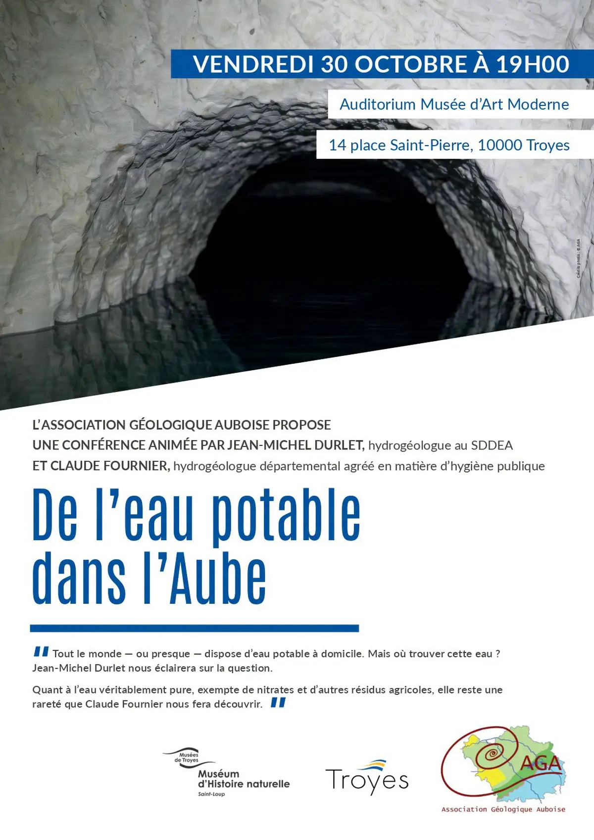 Conférence De l'eau potable dans l'Aube