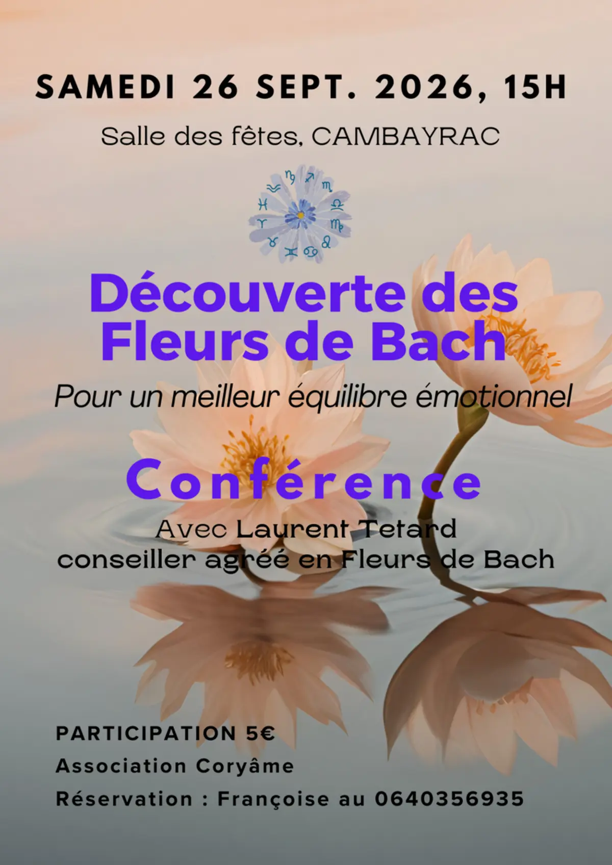 Conférence de Laurent Tetard sur les Fleurs de Bach