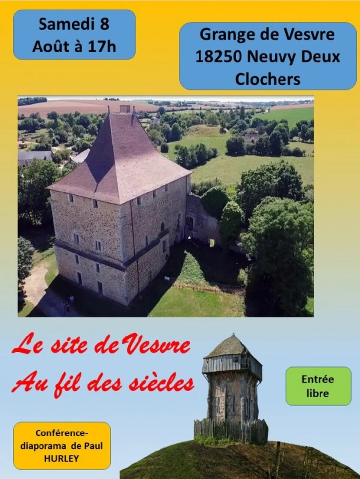 Conférence de Paul Hurley, Site de Vesvre au fil des siècles