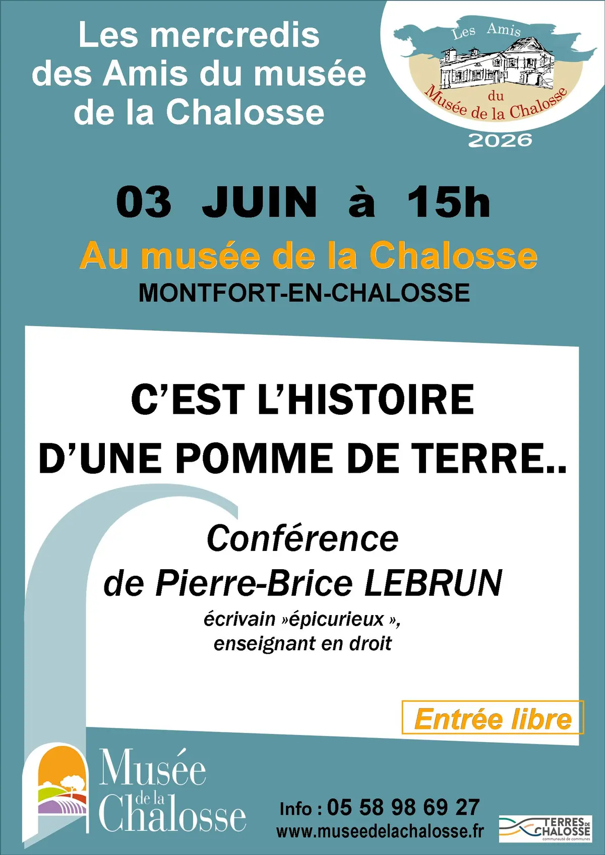 Conférence de Pierre-Brice LEBRUN C'est l'histoire d'une pomme de terre...