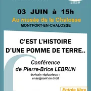 Conférence de Pierre-Brice LEBRUN C'est l'histoire d'une pomme de terre...