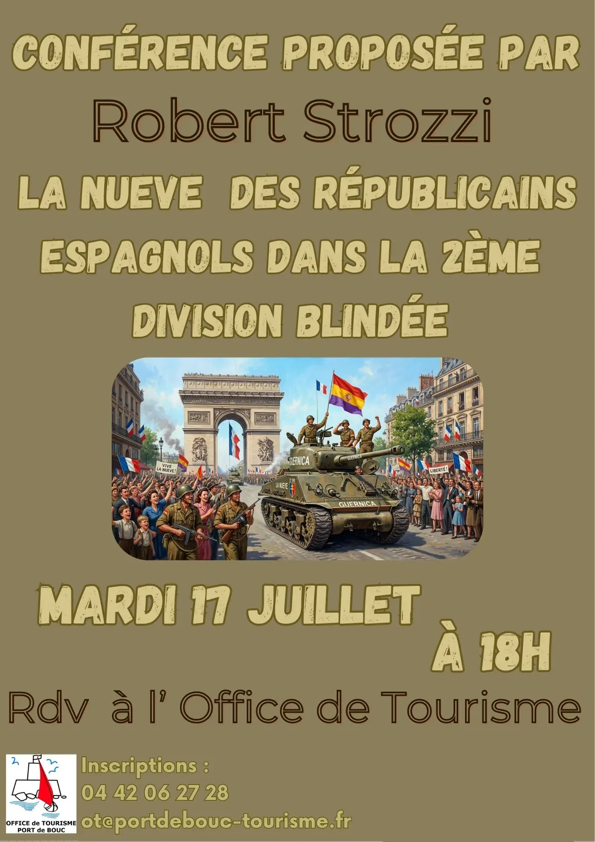 Conférence de Robert Strozzi La Nueve des Républicains Espagnols dans la 2ème DB
