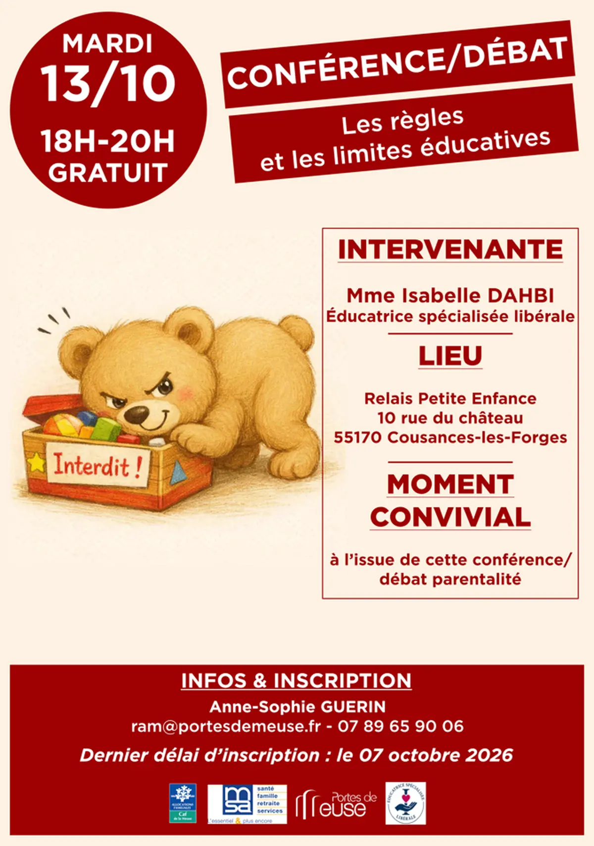 Conférence / débat - Les limites et les règles éducatives chez l'enfant