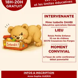 Conférence / débat - Les limites et les règles éducatives chez l'enfant
