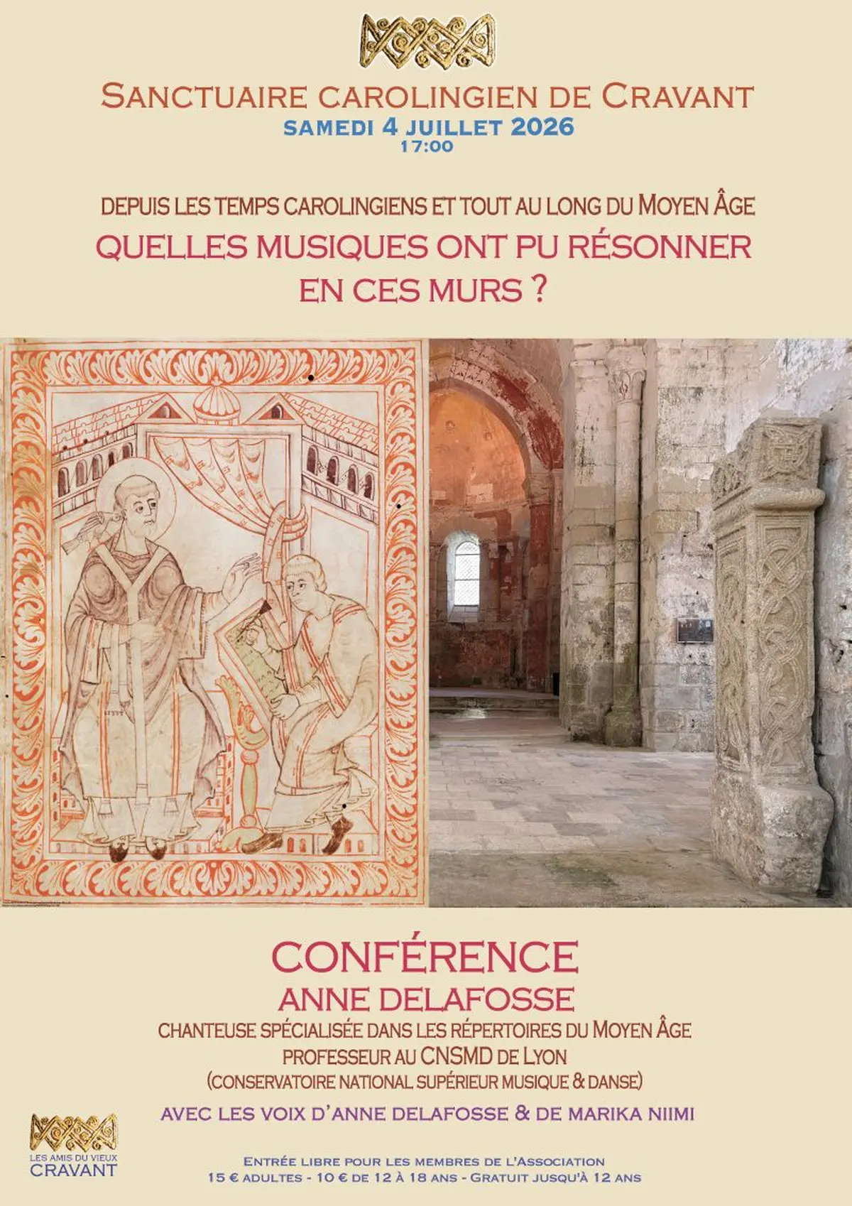 Conférence : Depuis les temps carolingiens et tout au long du Moyen-Âge, quelles musiaues ont pu résonner en ces murs ?