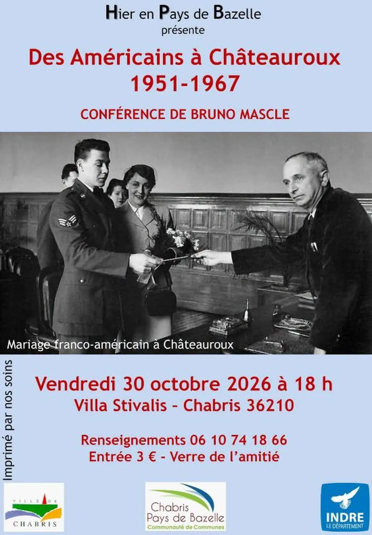 Conférence Des Américains à Châteauroux
