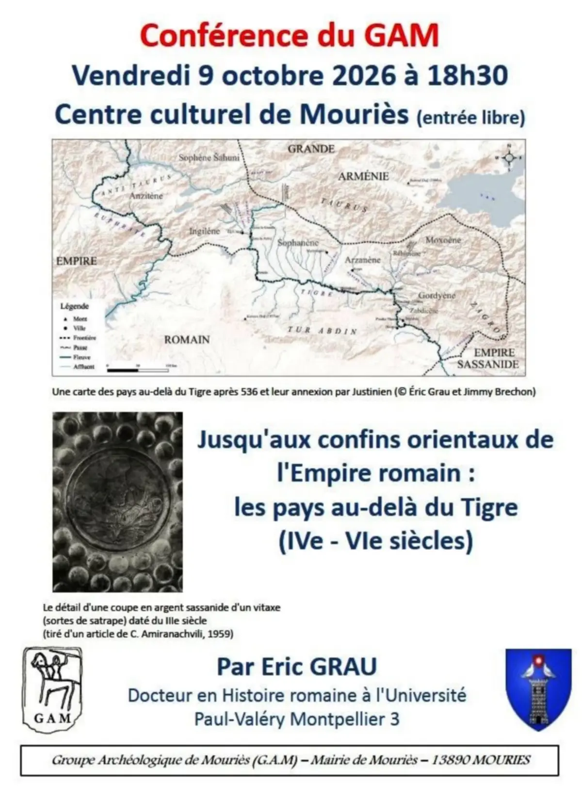 Conférence du GAM : Jusqu’aux confins orientaux de l’Empire romain