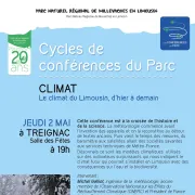 Conférence du Parc : Le climat du Limousin, d\'hier à demain