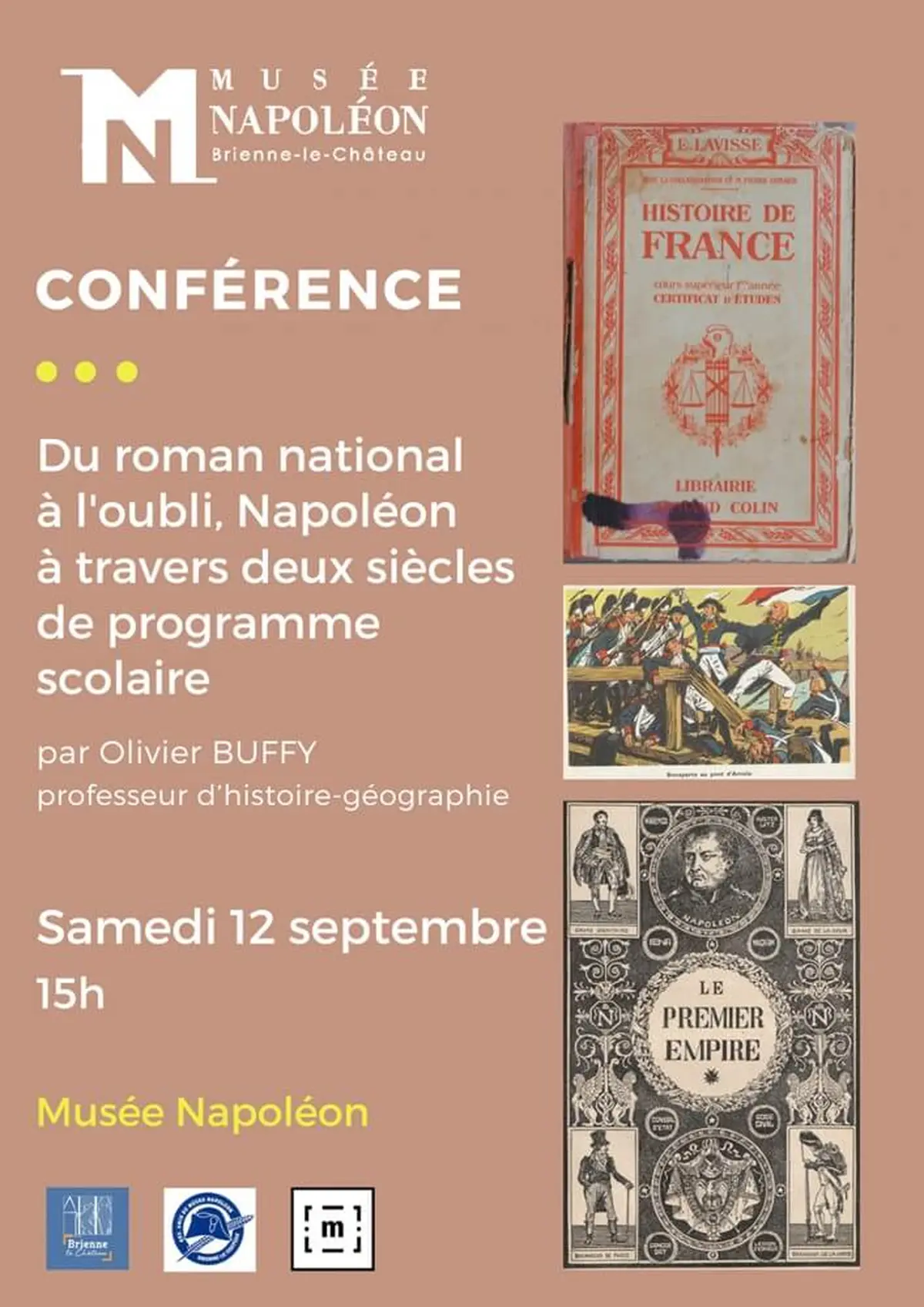 Conférence : Du roman national à l'oubli, Napoléon à travers deux siècles de programme scolaire