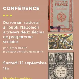 Conférence : Du roman national à l'oubli, Napoléon à travers deux siècles de programme scolaire