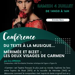 Conférence du texte à la musique, Mérimée et Bizet : les deux visages de Carmen