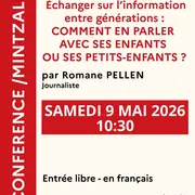 Conférence  Echanger sur l'information entre générations  par Romane PELLEN