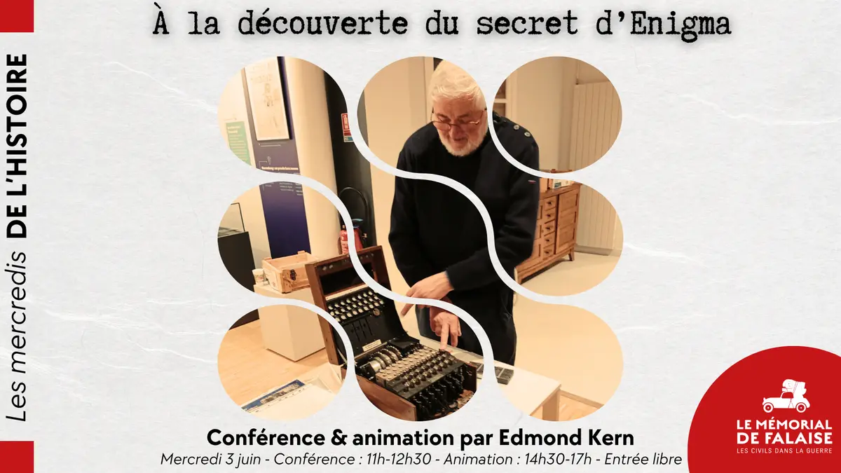 Conférence & animation À la découverte du secret d'Enigma par Edmond Kern