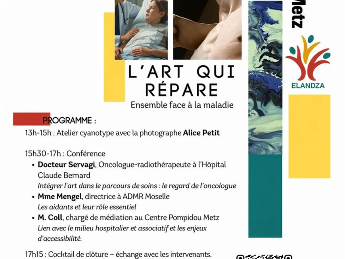 Conférence et atelier - L'art qui répare : Ensemble face à la maladie