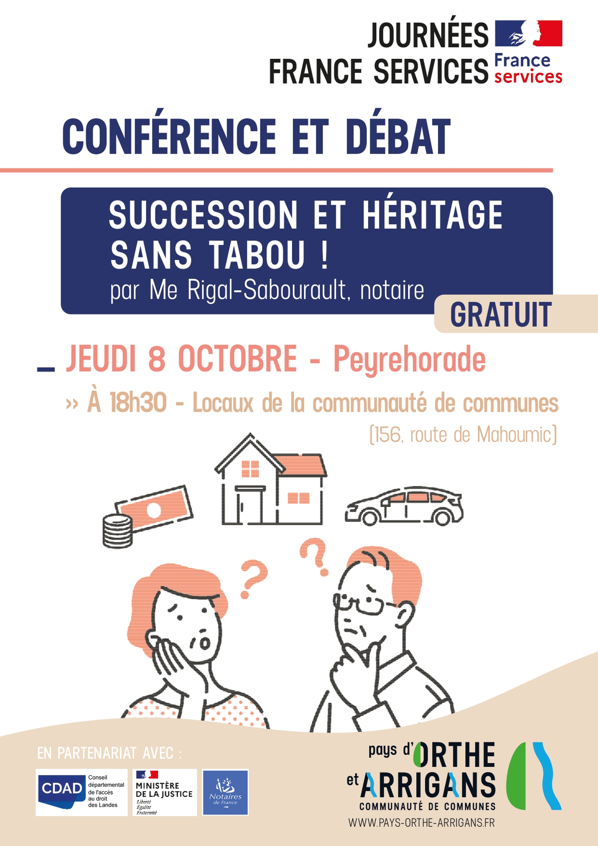 Conférence et débat : Succession et héritage sans tabou !